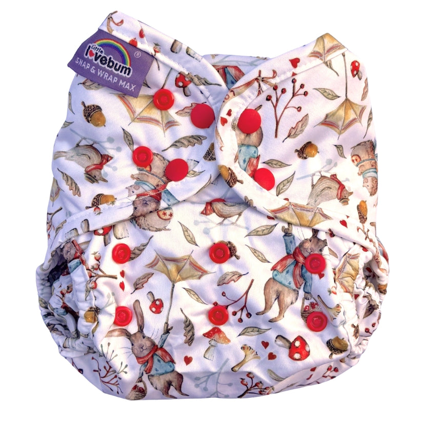 Little Lovebum Snap and Wrap Max Nappy Cover 10-40lbs-Wrap-Little Love Bum-Breezy Burrows-The Nappy Market