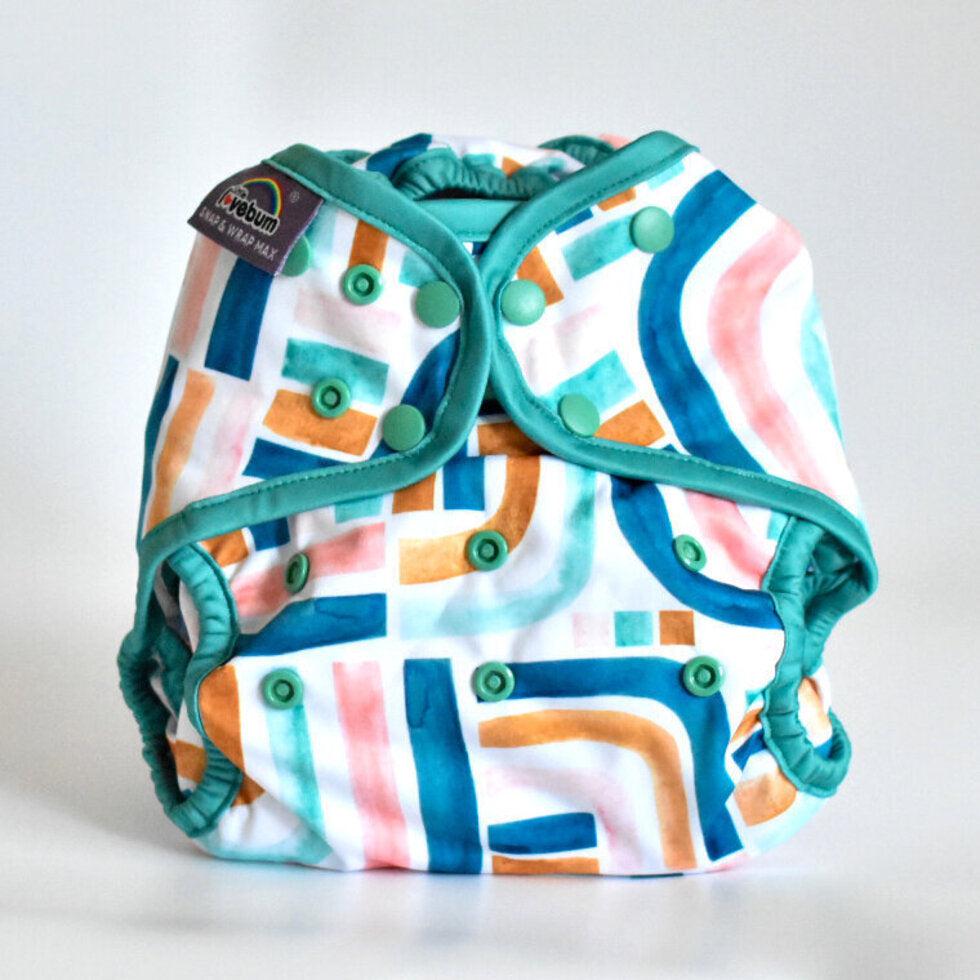 Little Lovebum Snap and Wrap Max Nappy Cover 10-40lbs-Wrap-Little Love Bum-Wanderlust-The Nappy Market