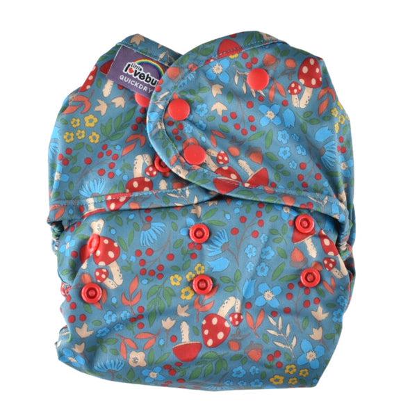 Little Lovebum Quickdry V2 All-in-One Nappy-All In One Nappy-Little Love Bum-Sherwood-The Nappy Market