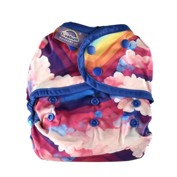 Little Lovebum Quickdry V2 All-in-One Nappy-All In One Nappy-Little Love Bum-Dreamland-The Nappy Market