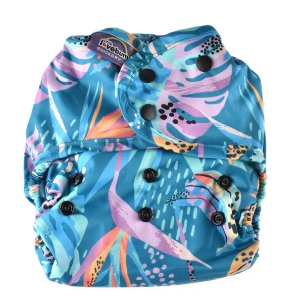 Little Lovebum Quickdry V2 All-in-One Nappy-All In One Nappy-Little Love Bum-Paradise-The Nappy Market