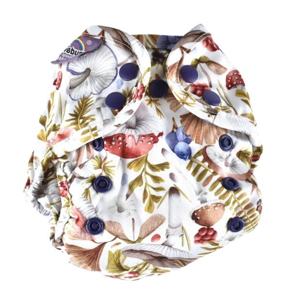 Little Lovebum - Snap and Wrap Newborn Nappy Cover-All In One Nappy-Little Love Bum-Forest Fruits-The Nappy Market