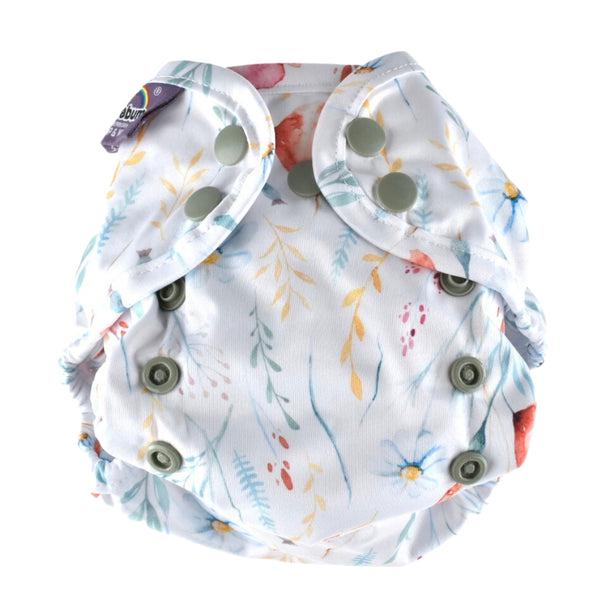 Little Lovebum - Snap and Wrap Newborn Nappy Cover-All In One Nappy-Little Love Bum-Poppy-The Nappy Market
