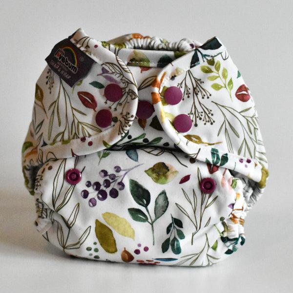 Little Lovebum - Snap and Wrap Newborn-All In One Nappy-Little Love Bum-Berry-The Nappy Market