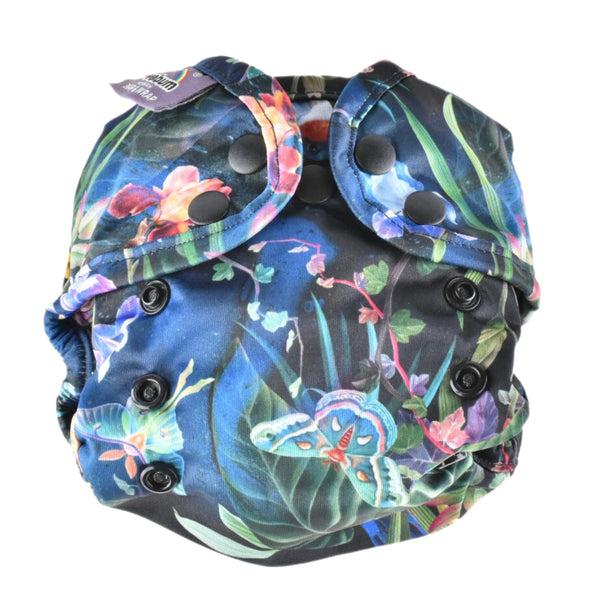 Little Lovebum - Snap and Wrap Newborn Nappy Cover-All In One Nappy-Little Love Bum-Jungle Jewel-The Nappy Market