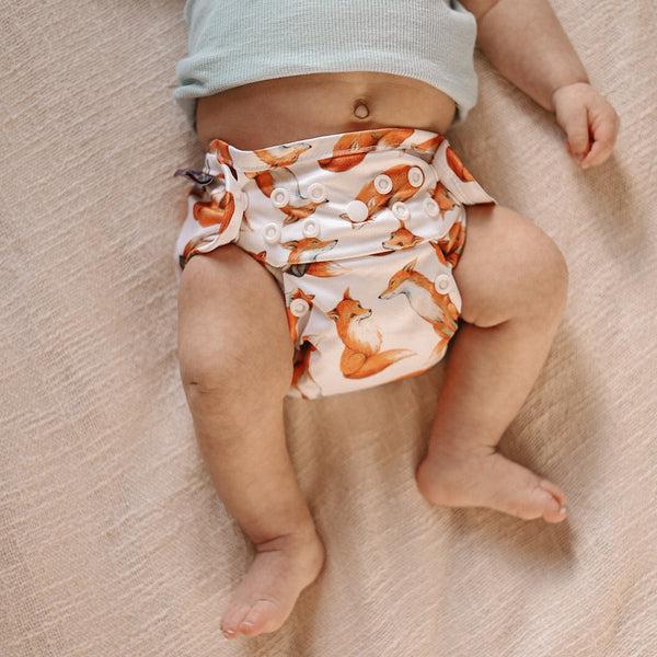 Little Lovebum - Snap and Wrap Newborn Nappy Cover-All In One Nappy-Little Love Bum-Akiho-The Nappy Market