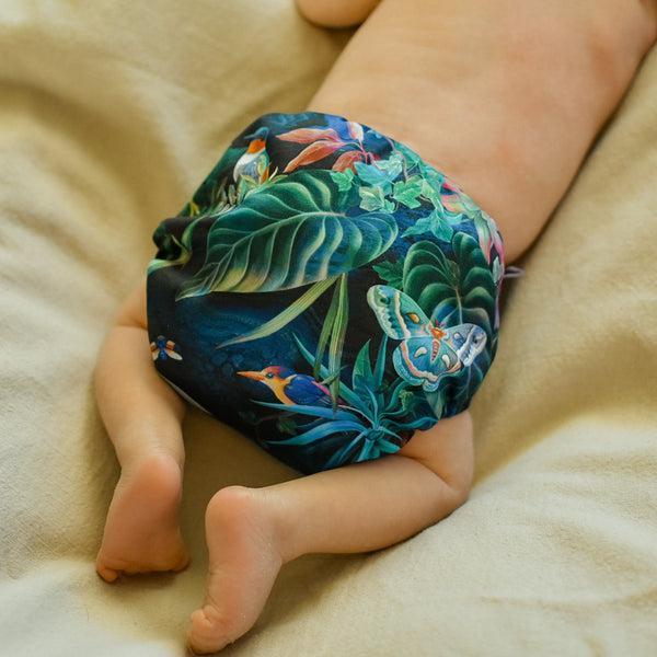 Little Lovebum - Snap and Wrap Newborn Nappy Cover-All In One Nappy-Little Love Bum-Akiho-The Nappy Market