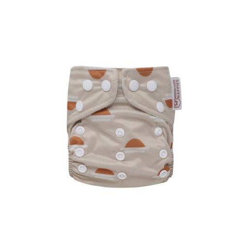 Modern Cloth Nappies Newborn Nappy-Modern Cloth Nappies-Golden Hour-The Nappy Market