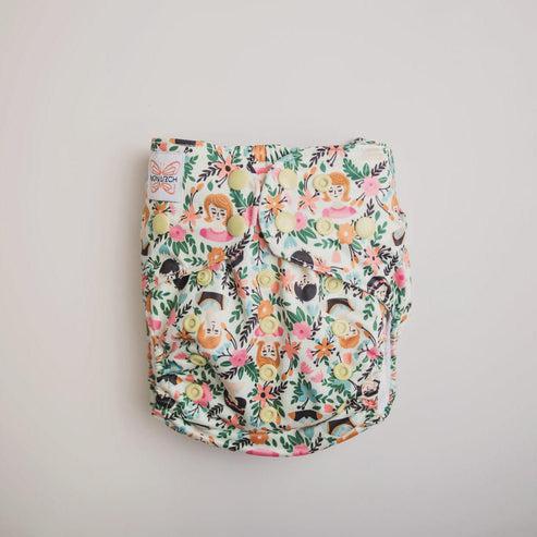 Monarch The Classic Snap in Pocket Nappy-Snap in with Pocket-Monarch-Flora Familia-The Nappy Market