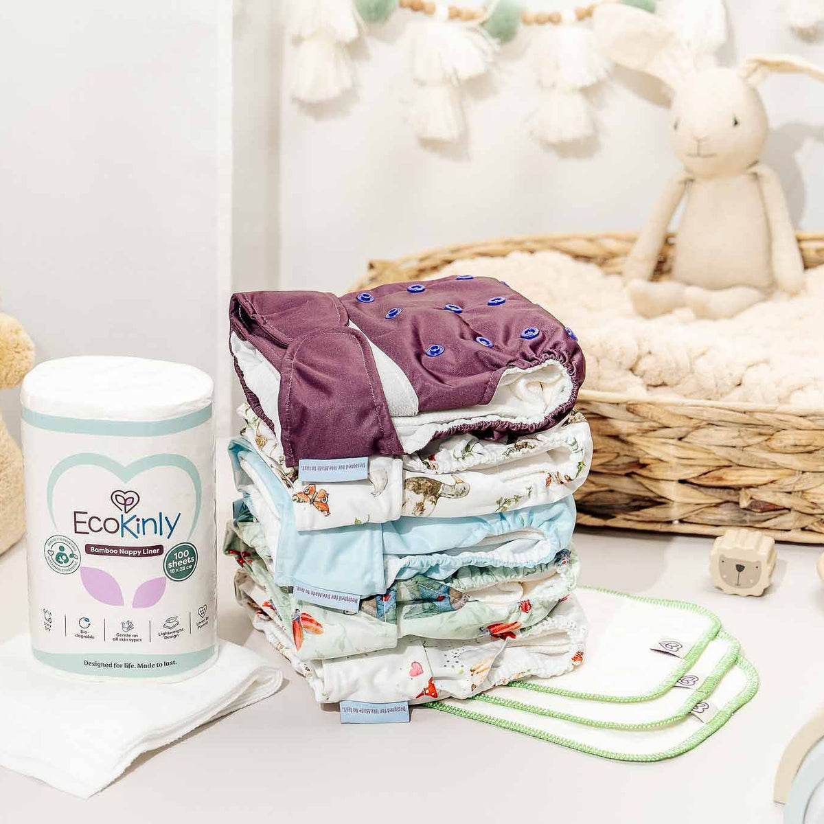 EcoKinly Starter Kit 3 months - 3 years-Bundle-Ecokinly-Downstream-1-2 days (1 Kit)-The Nappy Market