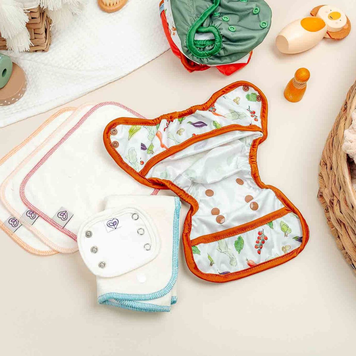 EcoKinly Nappy Starter Kit Newborn 0-3 months-Bundle-Ecokinly-Homegrown-1-2 Days (1 Kit)-The Nappy Market