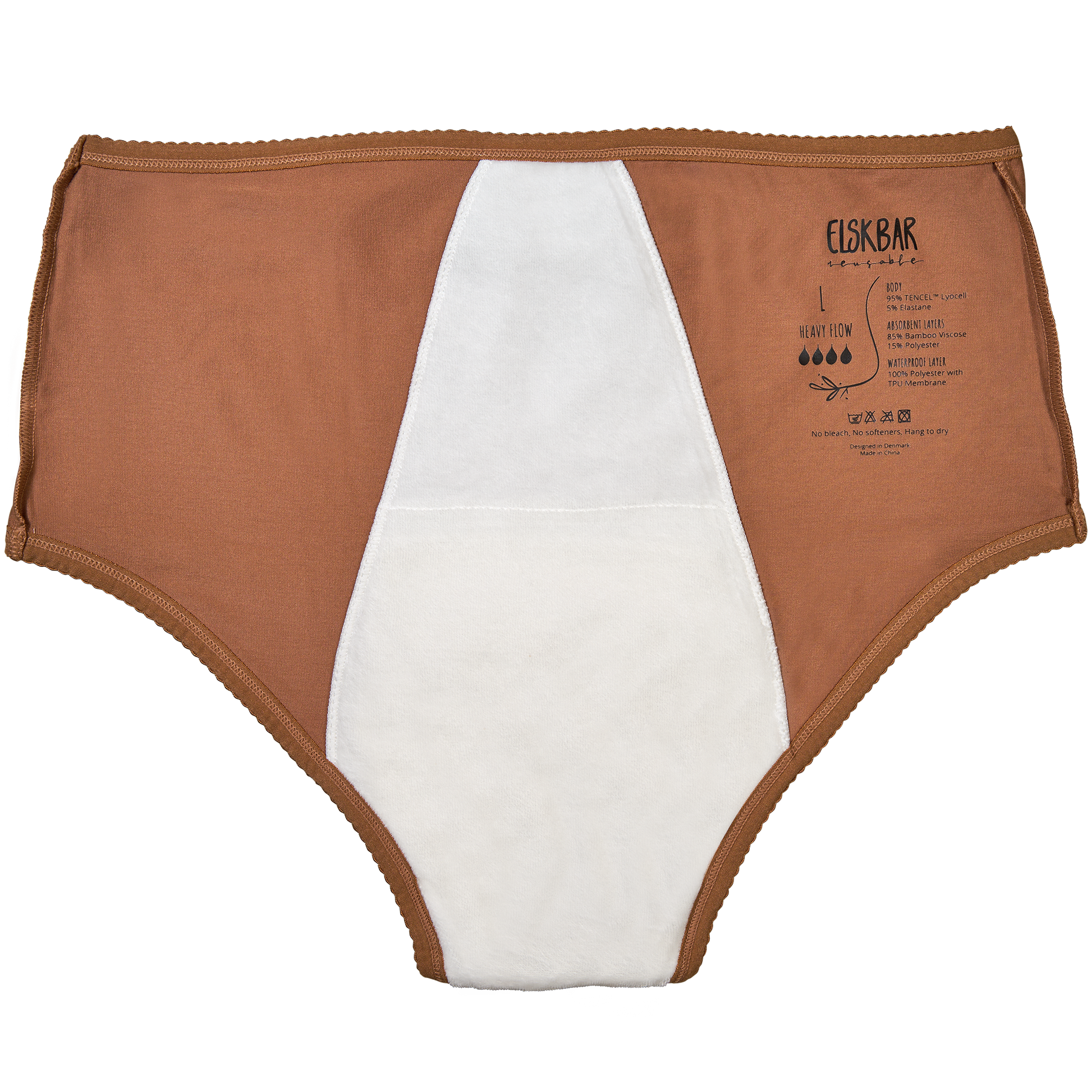 Elskbar Heavy Flow Period Underwear-Cloth Sanitary Pads-Elskbar-Amber-Small-The Nappy Market