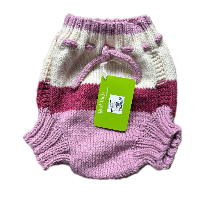 Wool Covers Handmade in Ireland Medium - Large 9-24 months.-Wool Soakers-The Nappy Market-Pink / Red Stripe-The Nappy Market