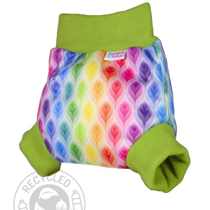 Petit Lulu Pull Up Nappy Cover Small-Wrap-Petit Lulu-Rainbow Stars-The Nappy Market