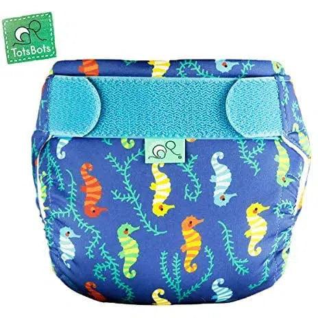 Tots Bots Swim Nappy Size 2 (20-35lbs)-Swin Nappy-Tots Bots-Seahorses-The Nappy Market