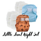 Little Lamb Bamboo Night Set-Fitted Nappy-Little Lamb-Size 1-The Nappy Market