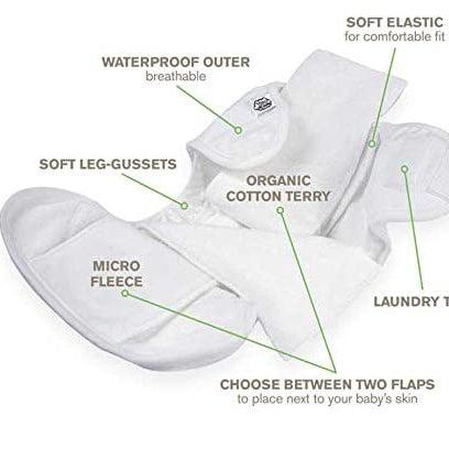 ImseVimse One Size Organic Cotton Nappy-All In One Nappy-ImseVimse-Snowland-The Nappy Market