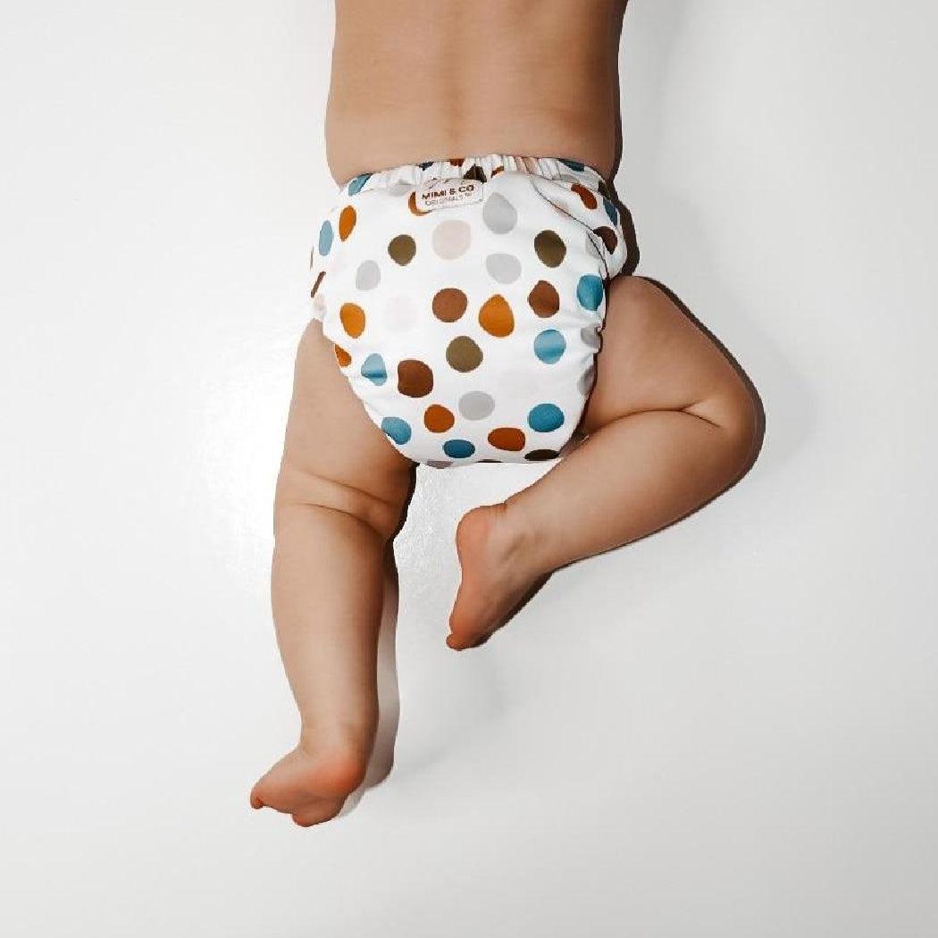 Mimi & Co Originals 1.0 All in Two Pocket Nappy Boho Dots-All in Two Nappy-Mimi & Co-The Nappy Market