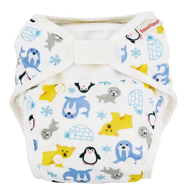 ImseVimse One Size Organic Cotton Nappy-All In One Nappy-ImseVimse-Snowland-The Nappy Market