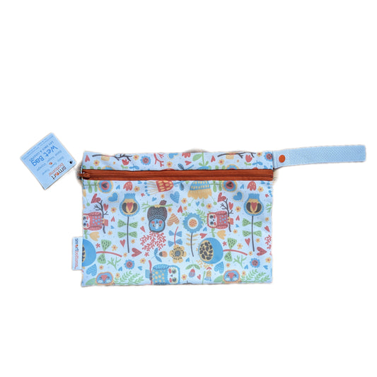 Smart Bottoms Clutch Wet Bag Vintage Owls-Wet Bag-Smart Bottoms-The Nappy Market