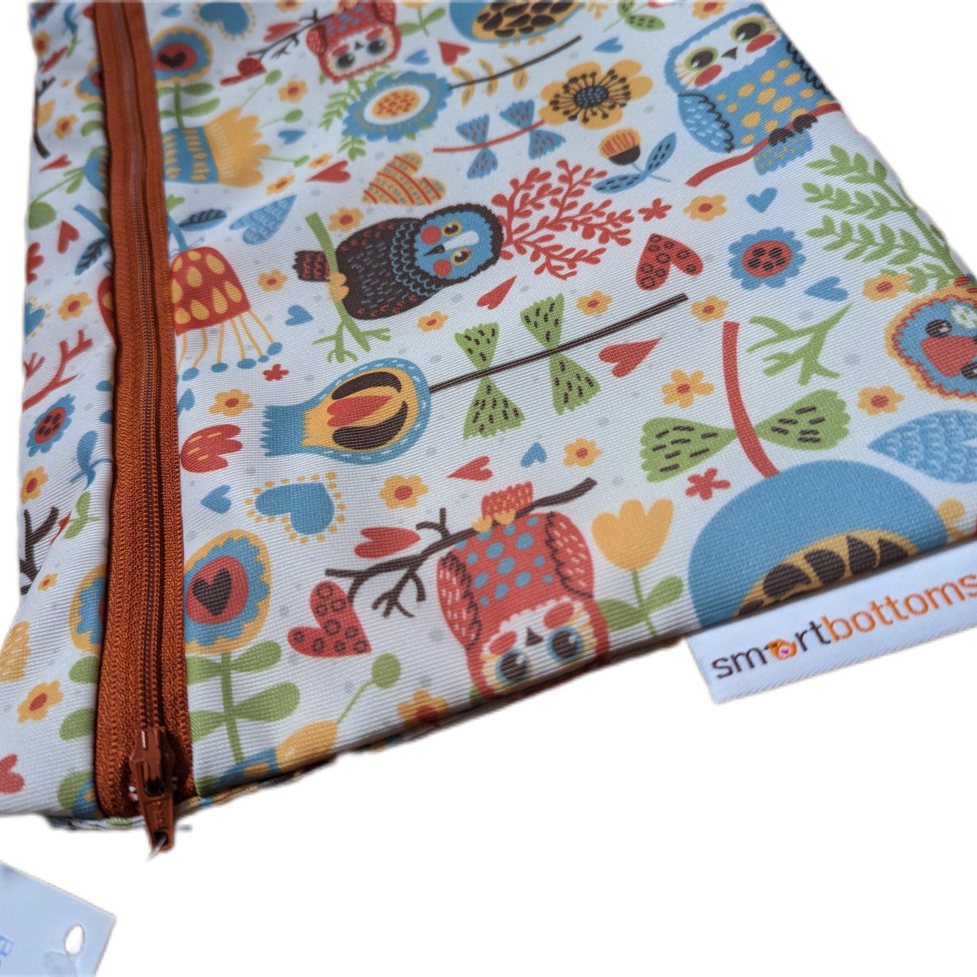 Smart Bottoms Clutch Wet Bag Vintage Owls-Wet Bag-Smart Bottoms-The Nappy Market