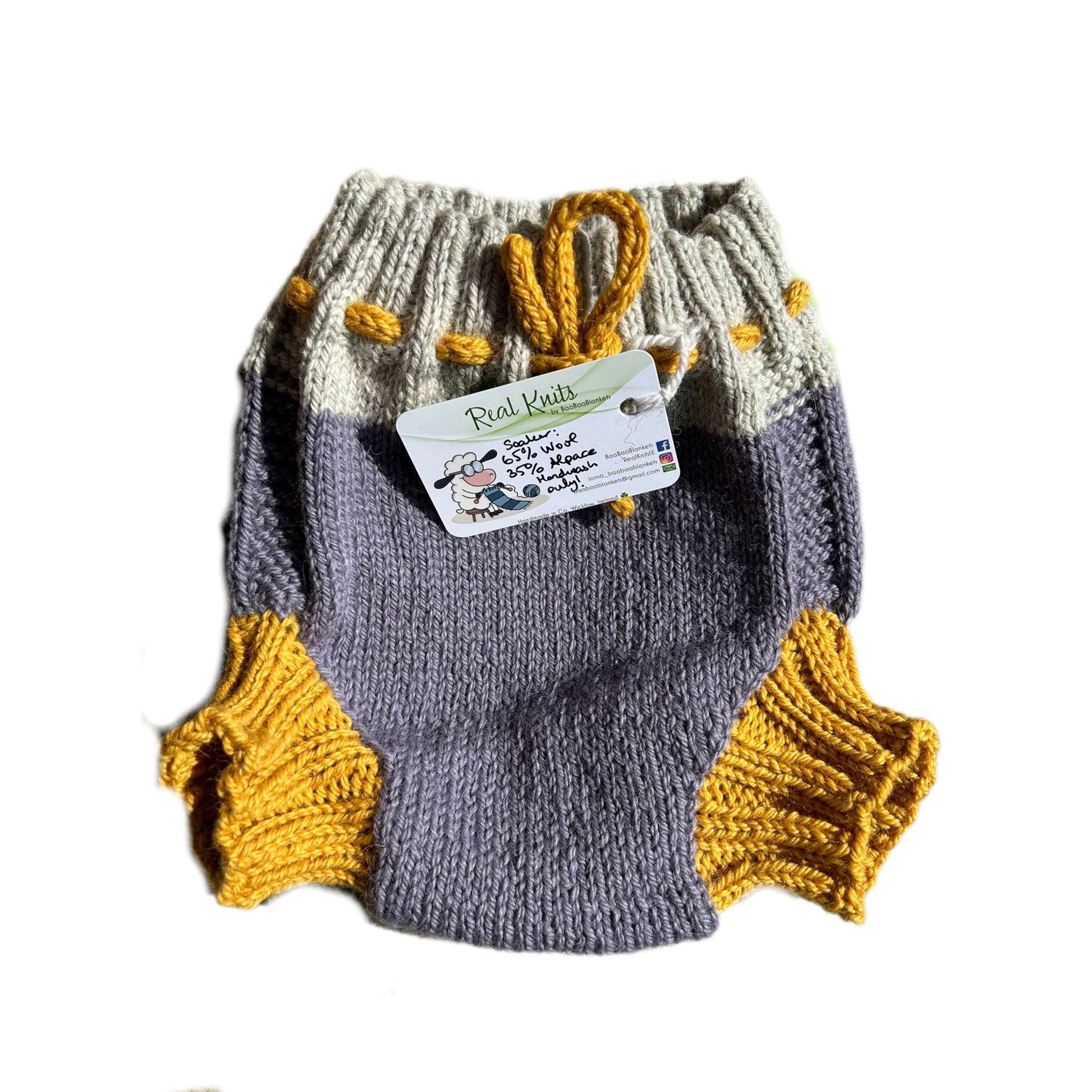 Wool Soakers Handmade in Ireland Med-Lrg-The Nappy Market-The Nappy Market