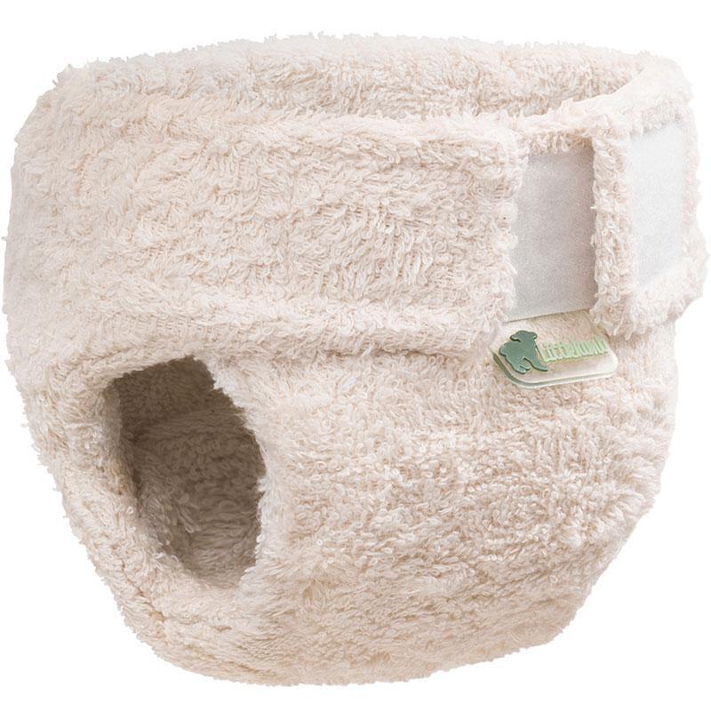 Little Lamb Organic Cotton Fitted Nappy - Velcro-Fitted Nappy-Little Lamb-Single-The Nappy Market