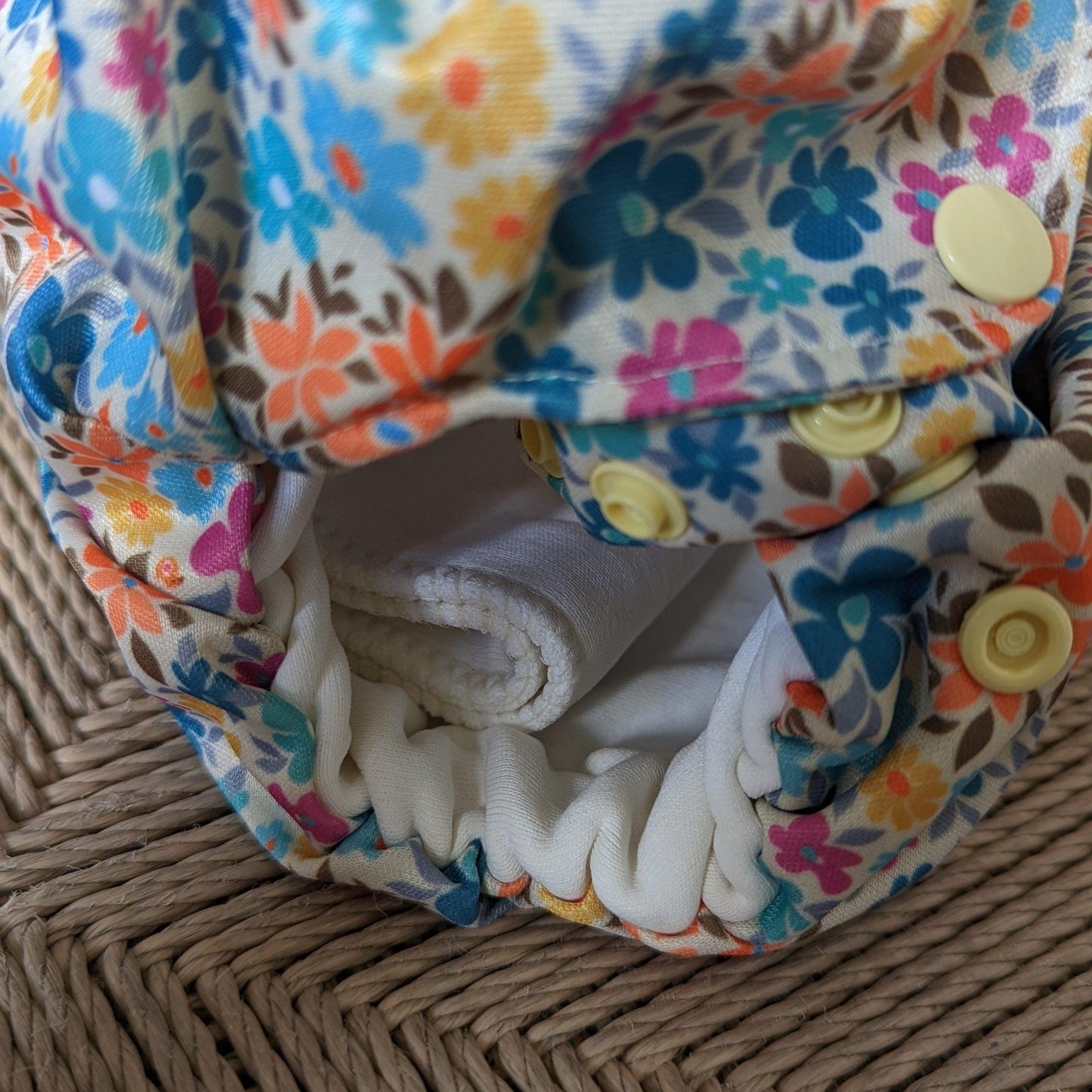 Smart Bottoms Organic 3.1All in One Cloth Nappy (set)-All In One Nappy-Smart Bottoms-Pink Floral (sold out)-The Nappy Market