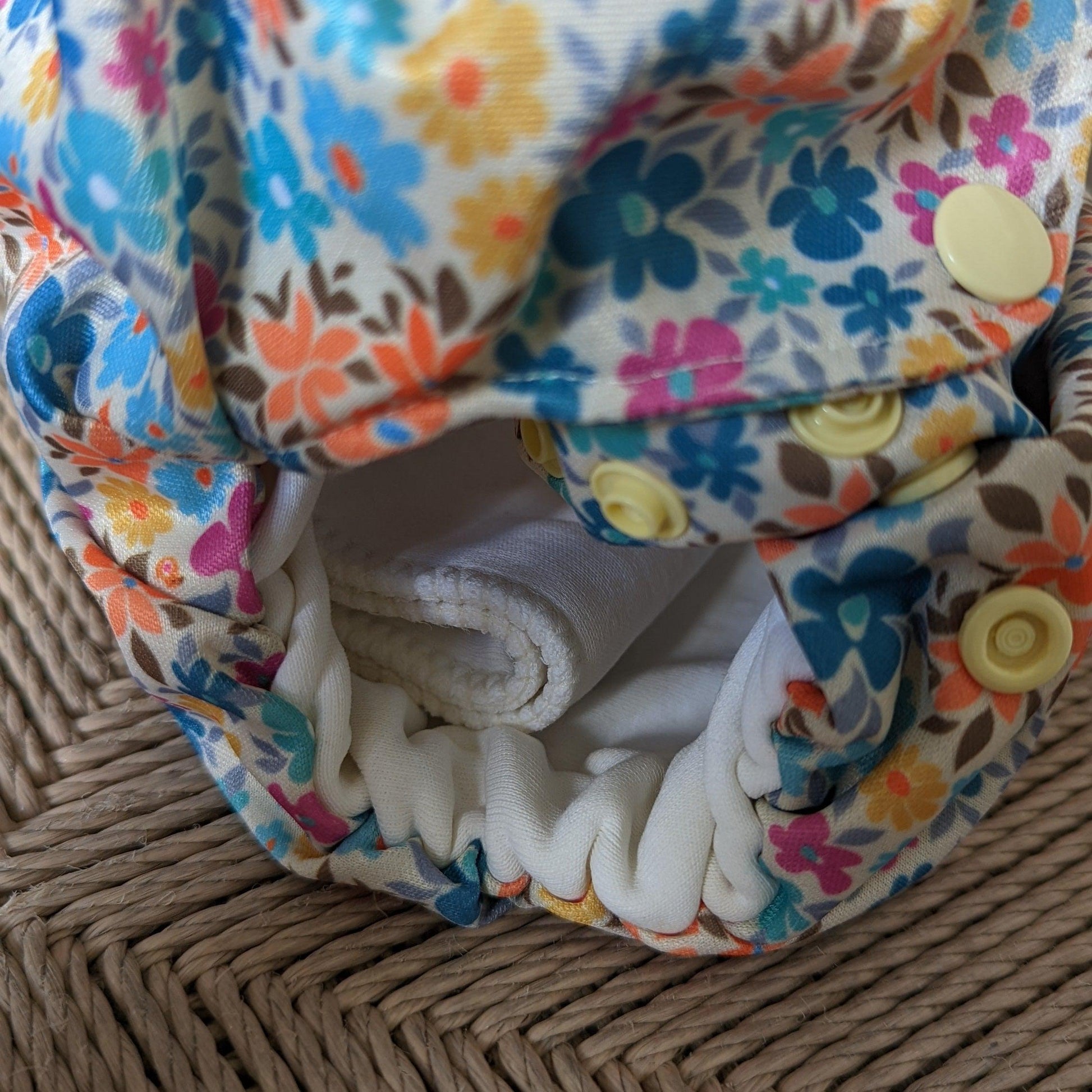 Smart Bottoms Organic 3.1All in One Cloth Nappy (set)-All In One Nappy-Smart Bottoms-Pink Floral (sold out)-The Nappy Market