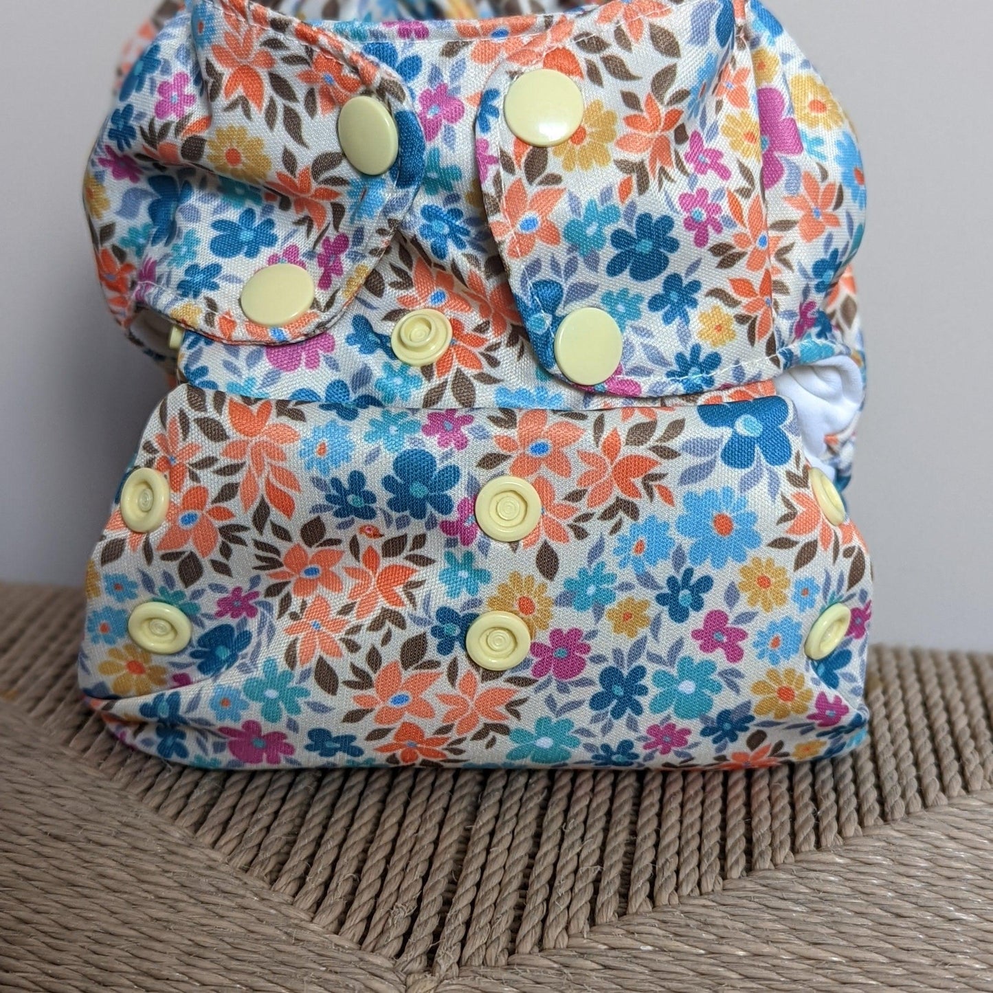 Smart Bottoms Organic 3.1All in One Cloth Nappy (set)-All In One Nappy-Smart Bottoms-Pink Floral (sold out)-The Nappy Market