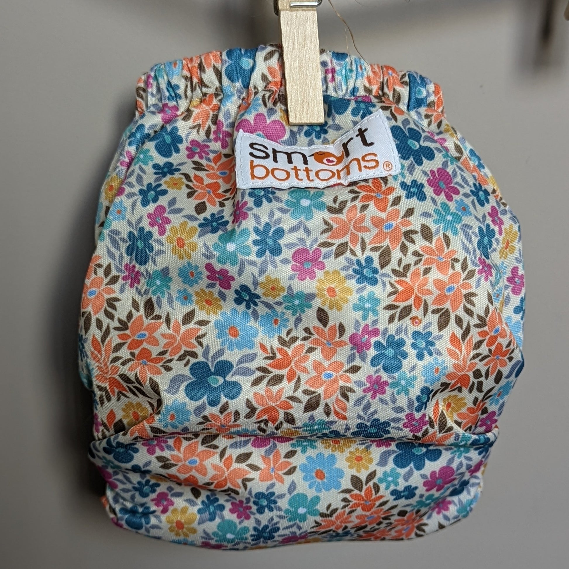 Smart Bottoms Organic 3.1All in One Cloth Nappy (set)-All In One Nappy-Smart Bottoms-Pink Floral (sold out)-The Nappy Market