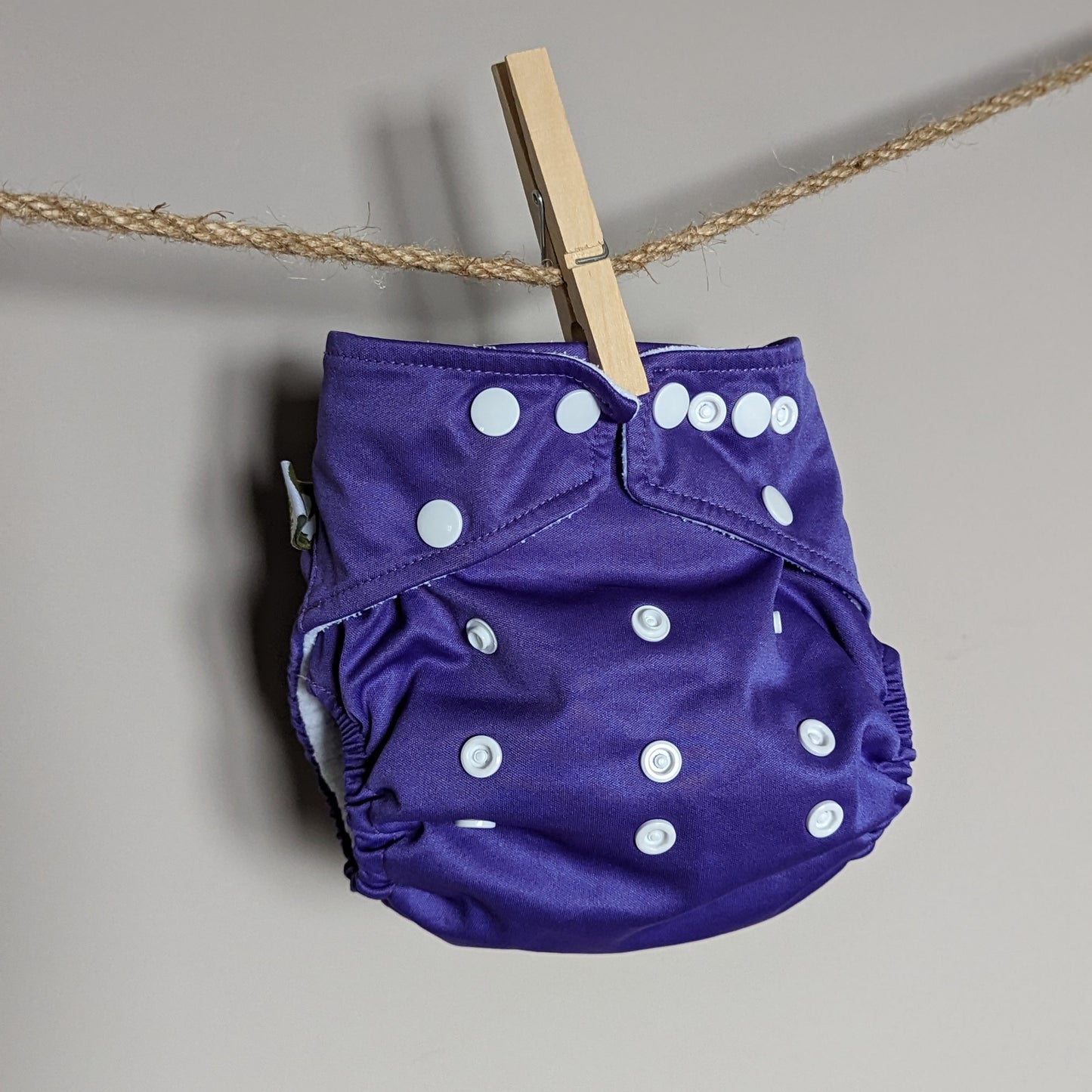 Little Lamb One Size Pocket Nappy-Pocket Nappy-Little Lamb-Denim-The Nappy Market