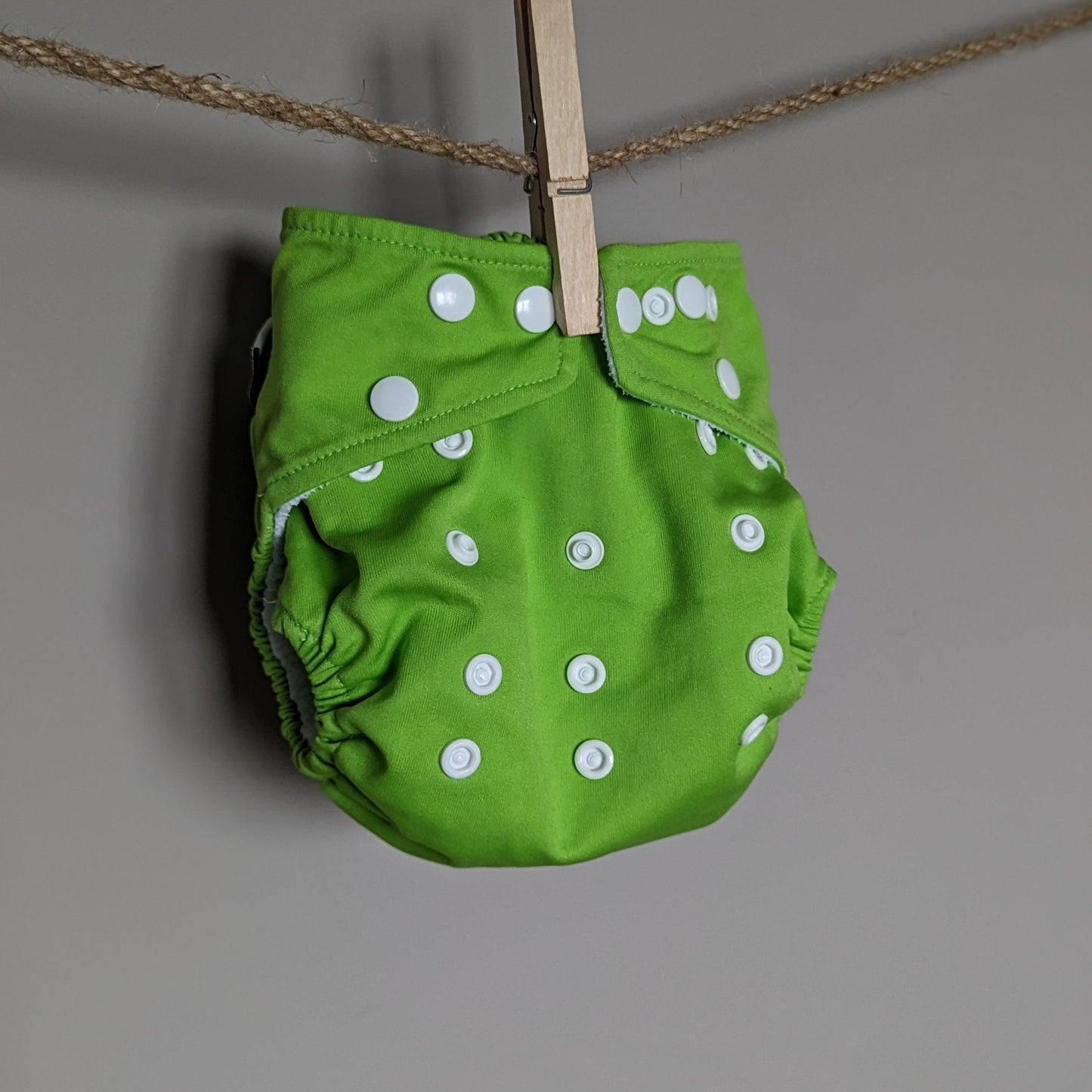 Little Lamb One Size Pocket Nappy-Pocket Nappy-Little Lamb-Green Apple-The Nappy Market