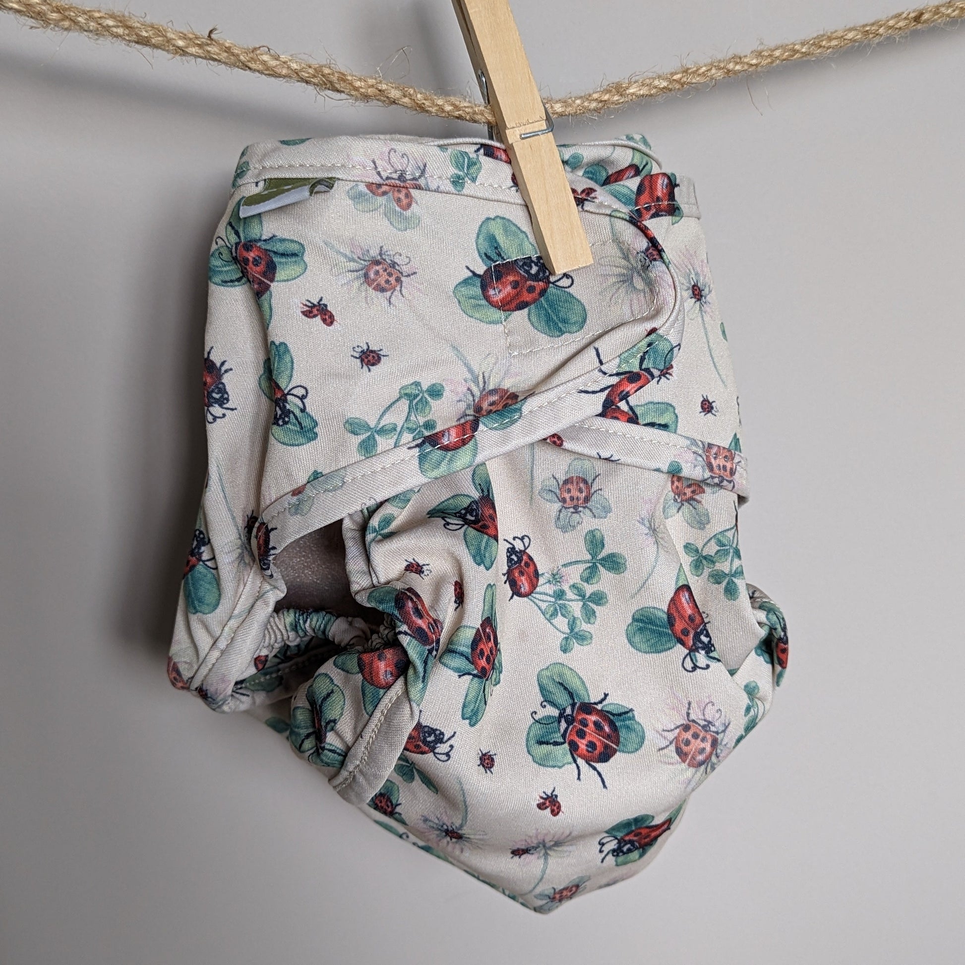 Little Lamb Nappy Wrap Size 3-Wrap-Little Lamb-Ladybug-The Nappy Market