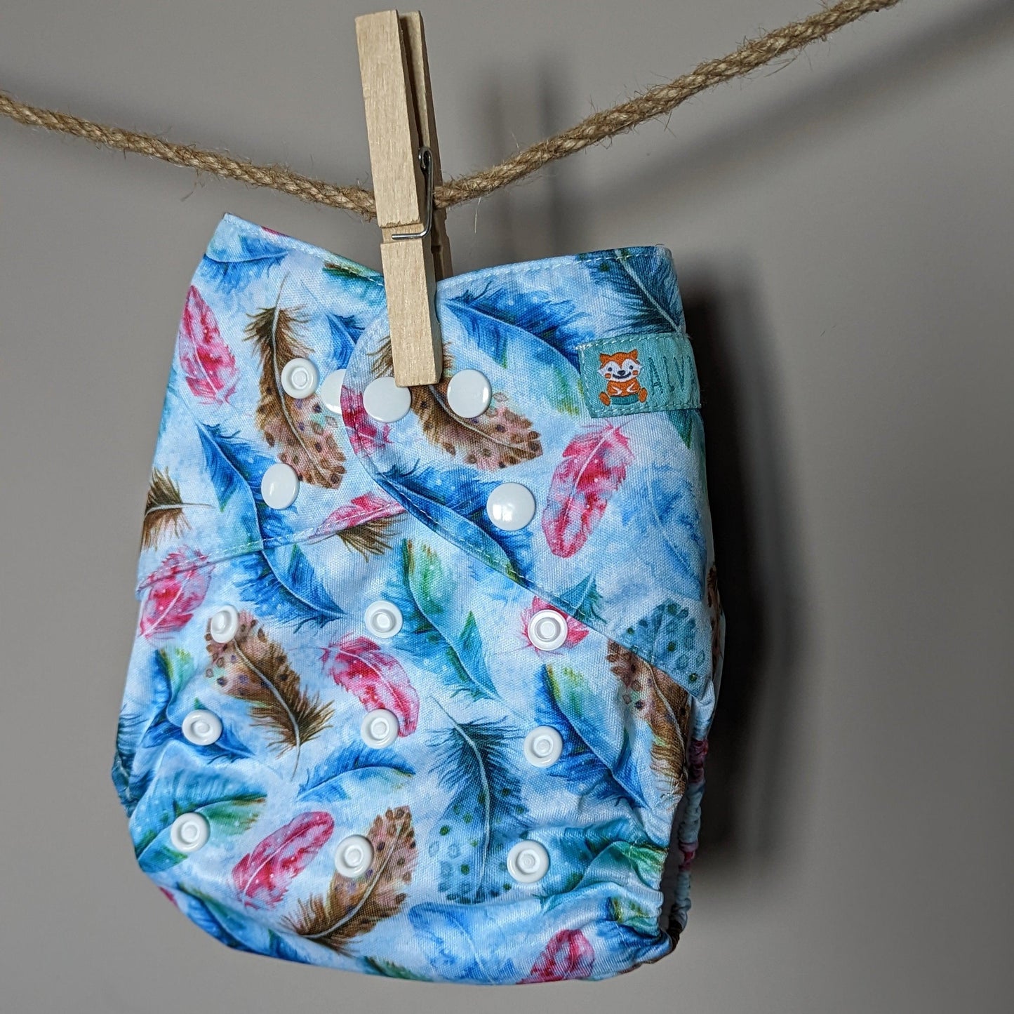 Alva Baby Pocket Nappies-Pocket Nappy-Alva Baby-Feathers-The Nappy Market