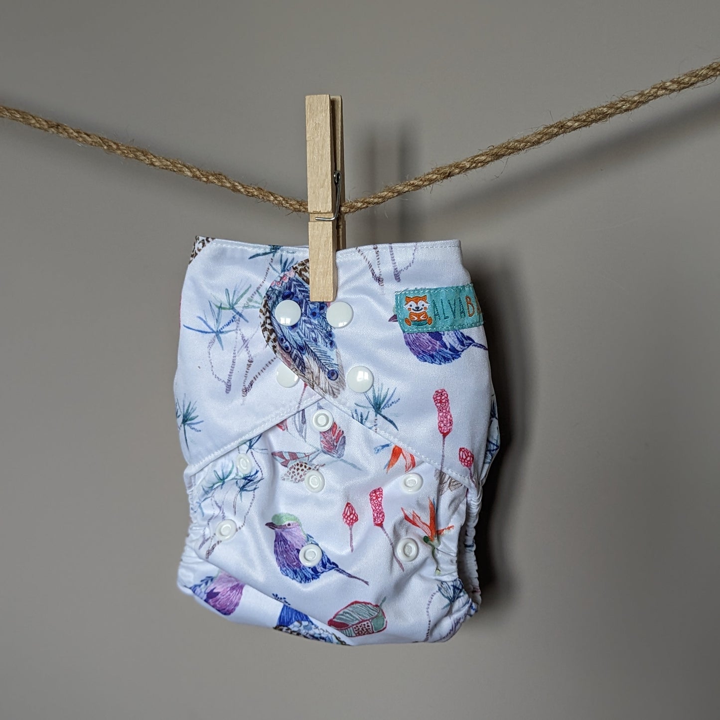 Alva Baby Pocket Nappies-Pocket Nappy-Alva Baby-Birds-The Nappy Market