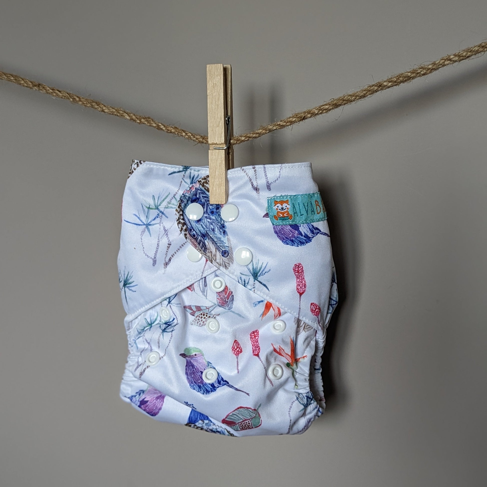 Alva Baby Pocket Nappies-Pocket Nappy-Alva Baby-Birds-The Nappy Market