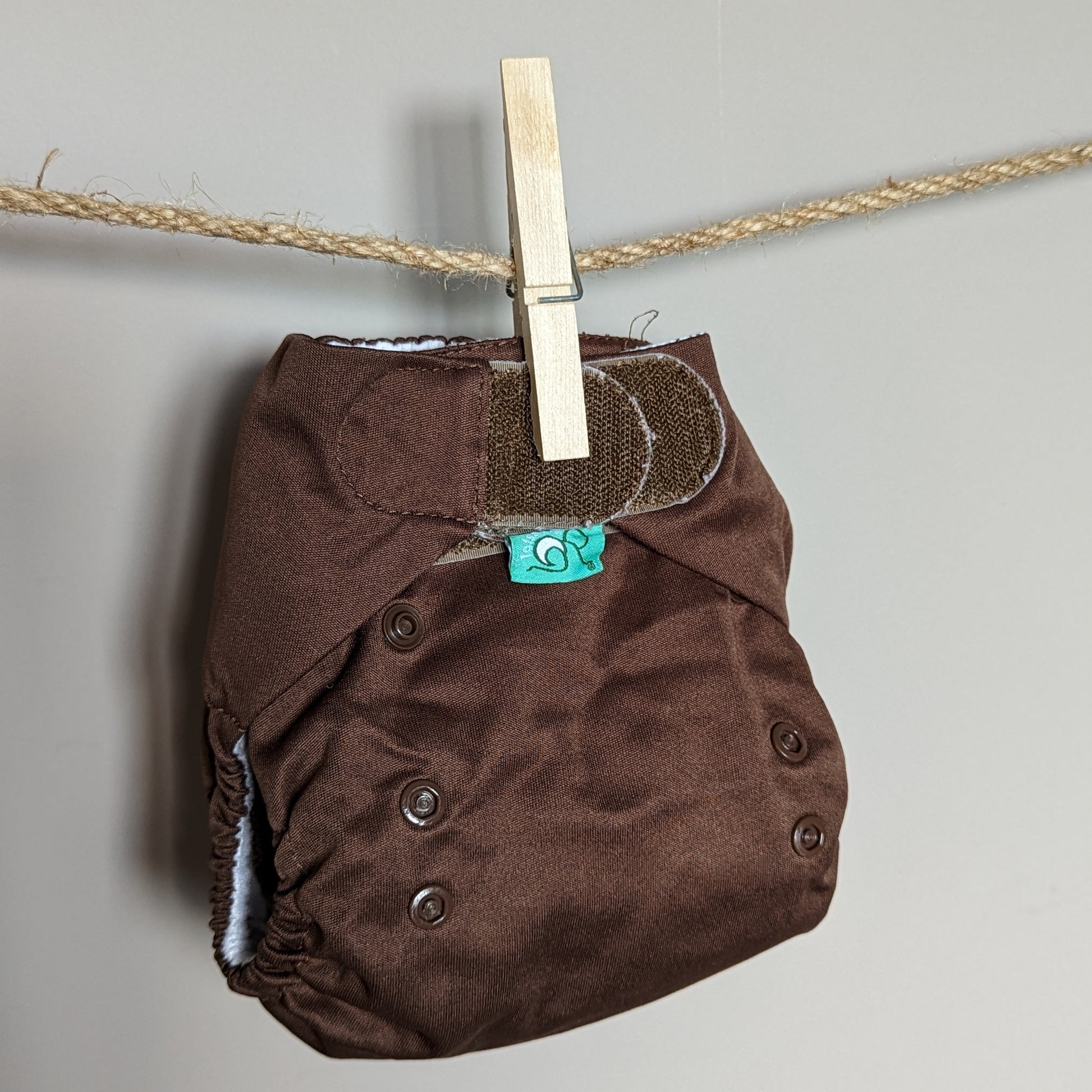 Tots Bots Easyfit All in One Nappy-All In One Nappy-Tots Bots-Brown-The Nappy Market