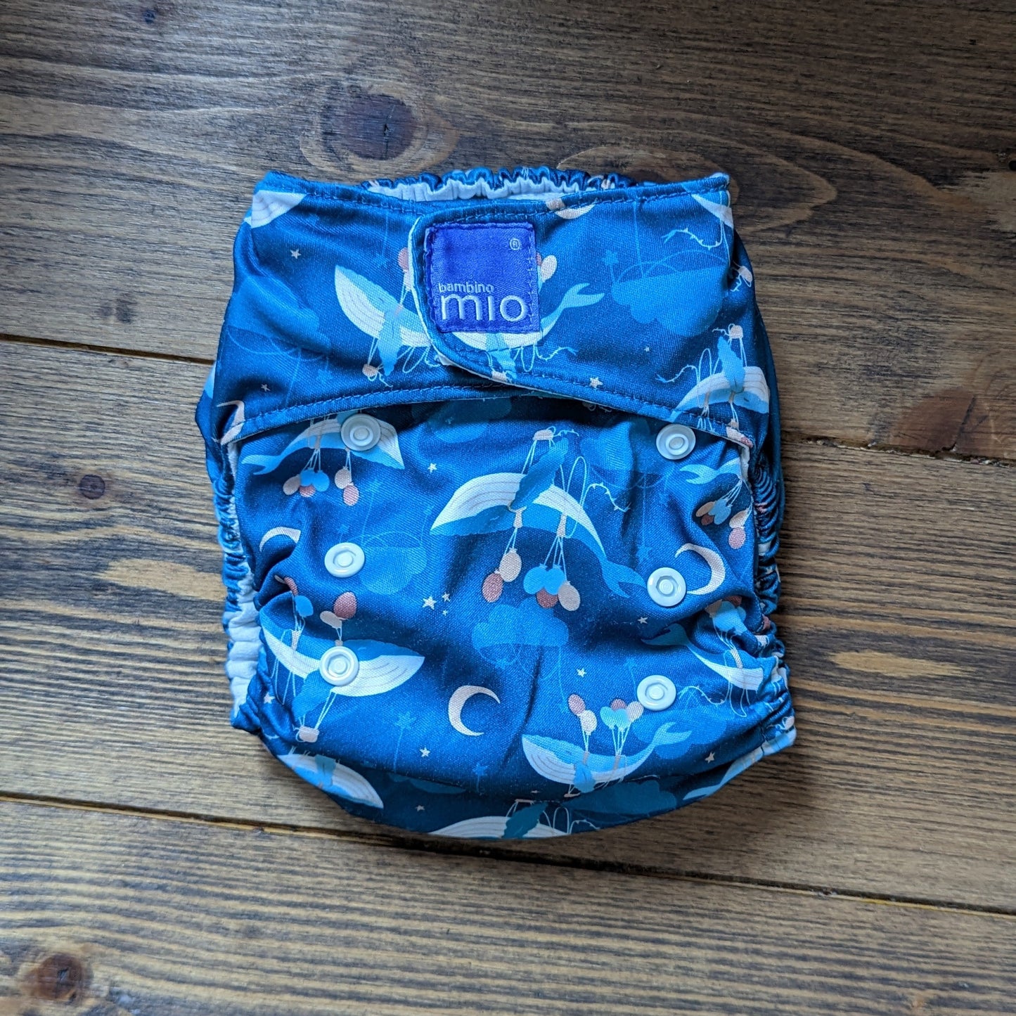 Bambino Mio Solo All in One Nappy-All In One Nappy-Bambio Mio-Whale-The Nappy Market