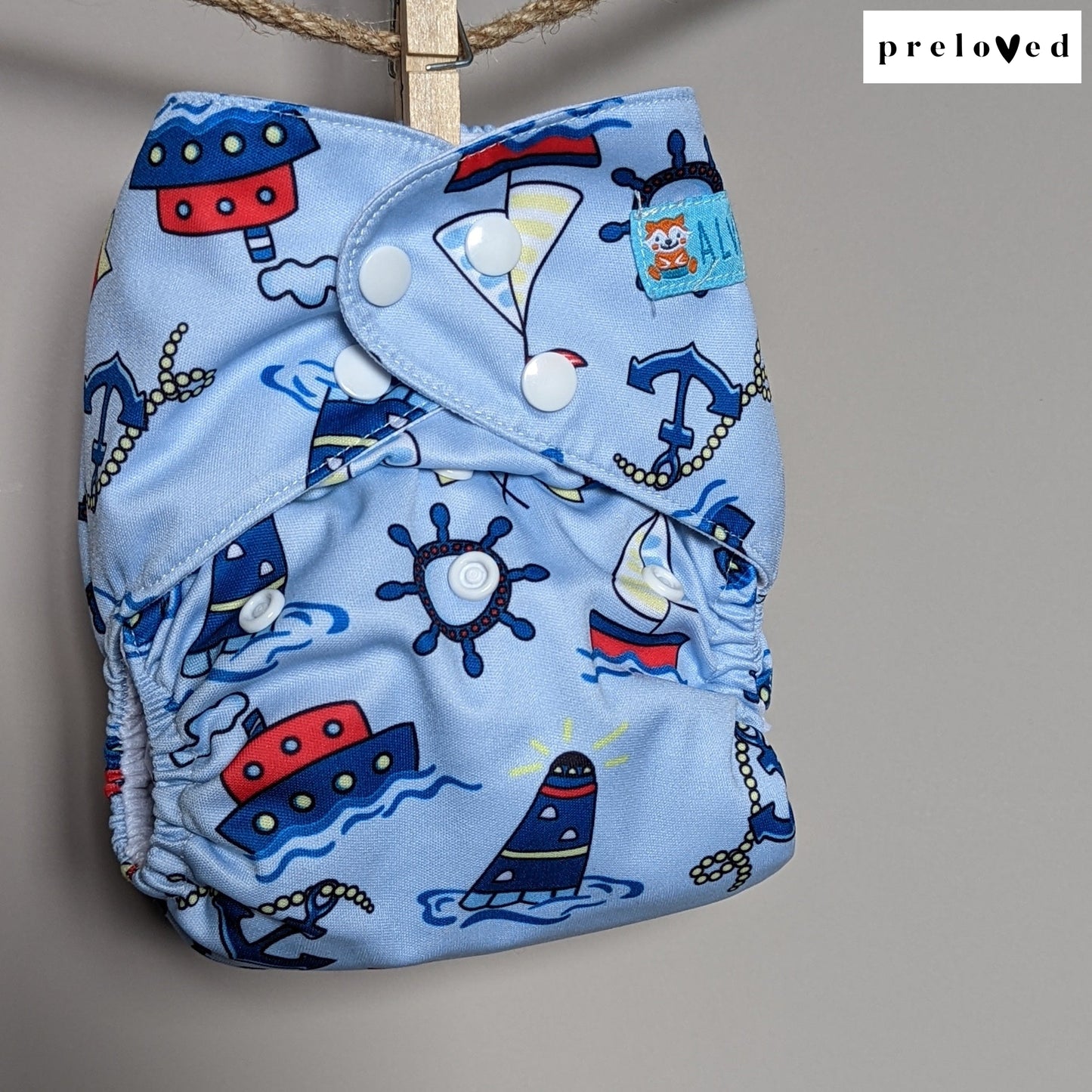 Alva Baby Pocket Nappies-Pocket Nappy-Alva Baby-Boats-The Nappy Market