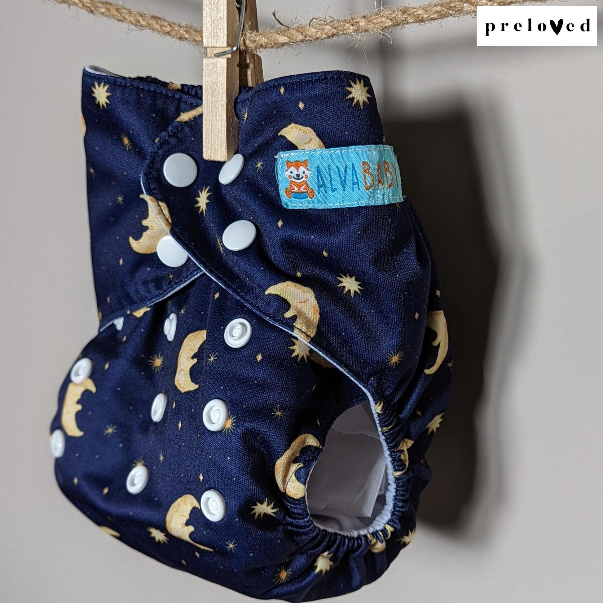 Alva Baby Pocket Nappies-Pocket Nappy-Alva Baby-Moon-The Nappy Market
