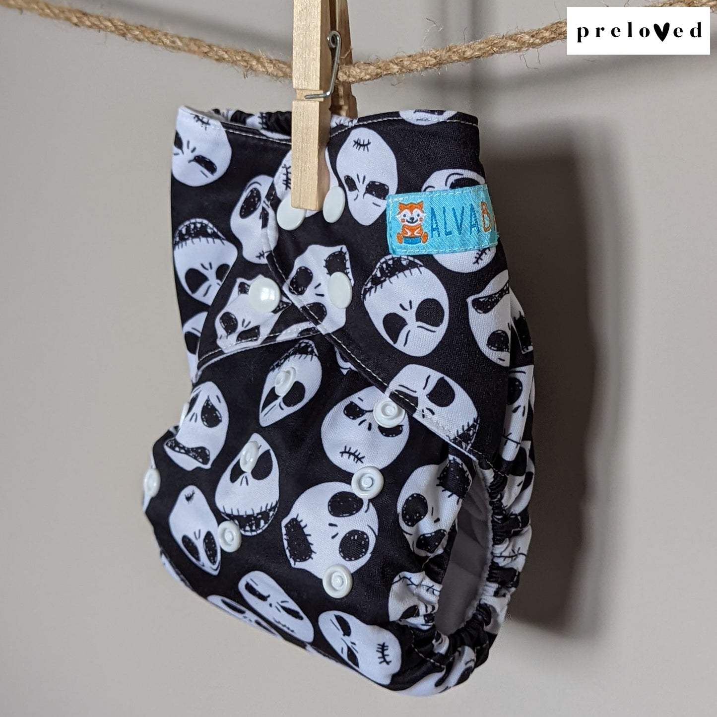 Alva Baby Pocket Nappies-Pocket Nappy-Alva Baby-Skulls-The Nappy Market