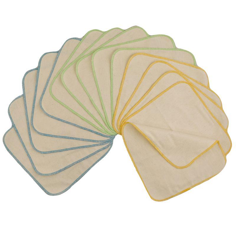 Avo + Cado - Flannel Organic Cotton Wipes - 15 pack-Accessories-Avo + Cado-The Nappy Market