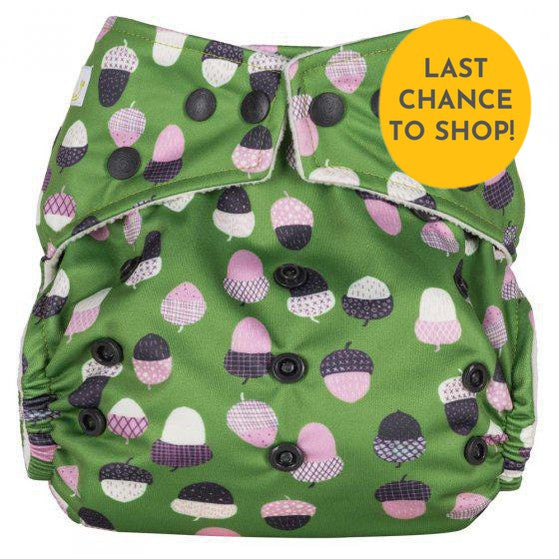 Baba + Boo One Size Pocket Nappy-Pocket Nappy-Baba & Boo-Acorns-The Nappy Market