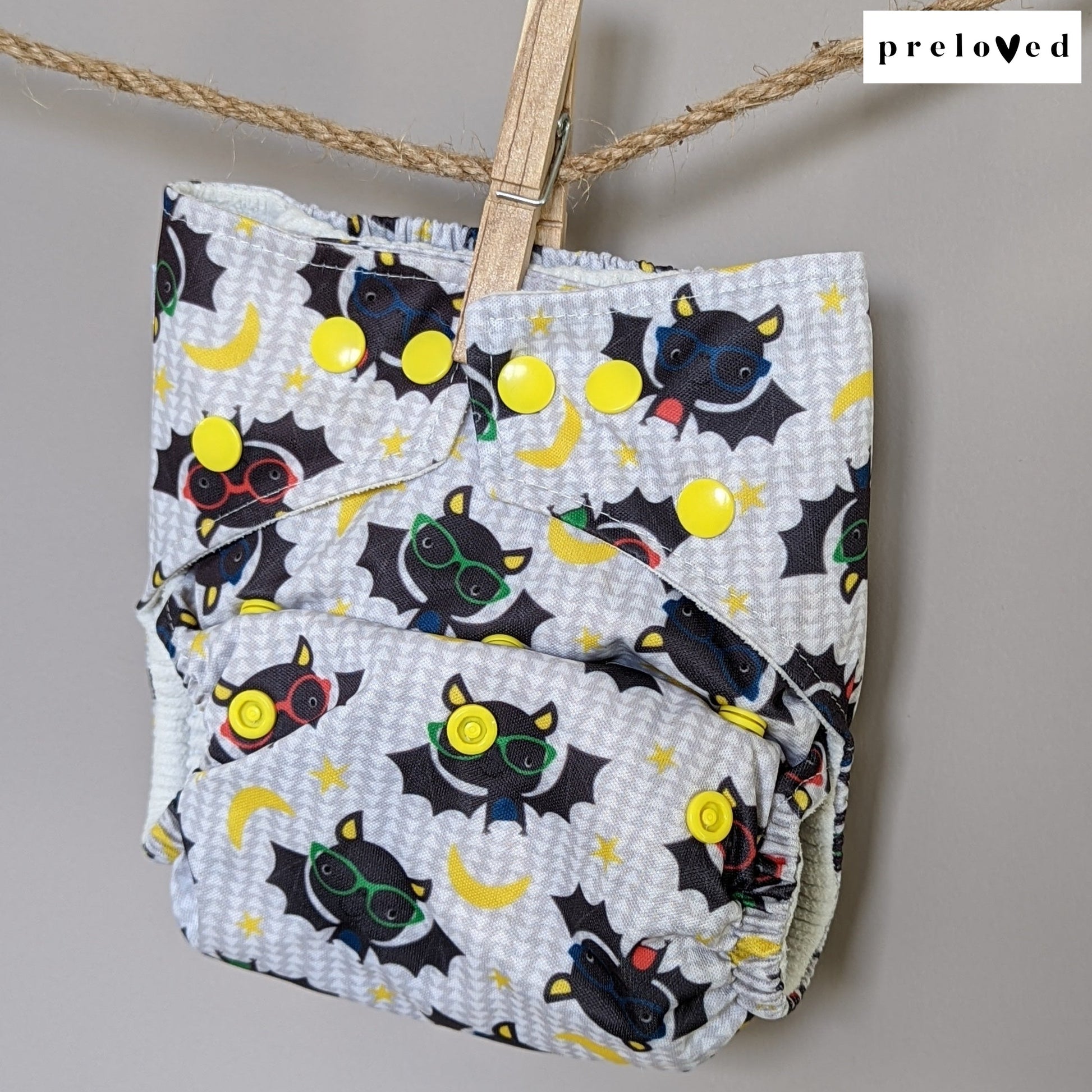Baba & Boo Pocket Nappies (multiple patterns)-Pocket Nappy-Baba & Boo-Bats-The Nappy Market