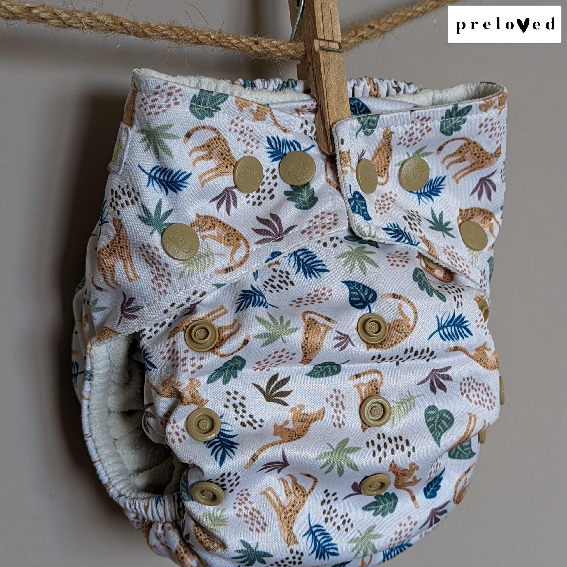 Baba & Boo Pocket Nappies (multiple patterns)-Pocket Nappy-Baba & Boo-Cheetah Dream-The Nappy Market