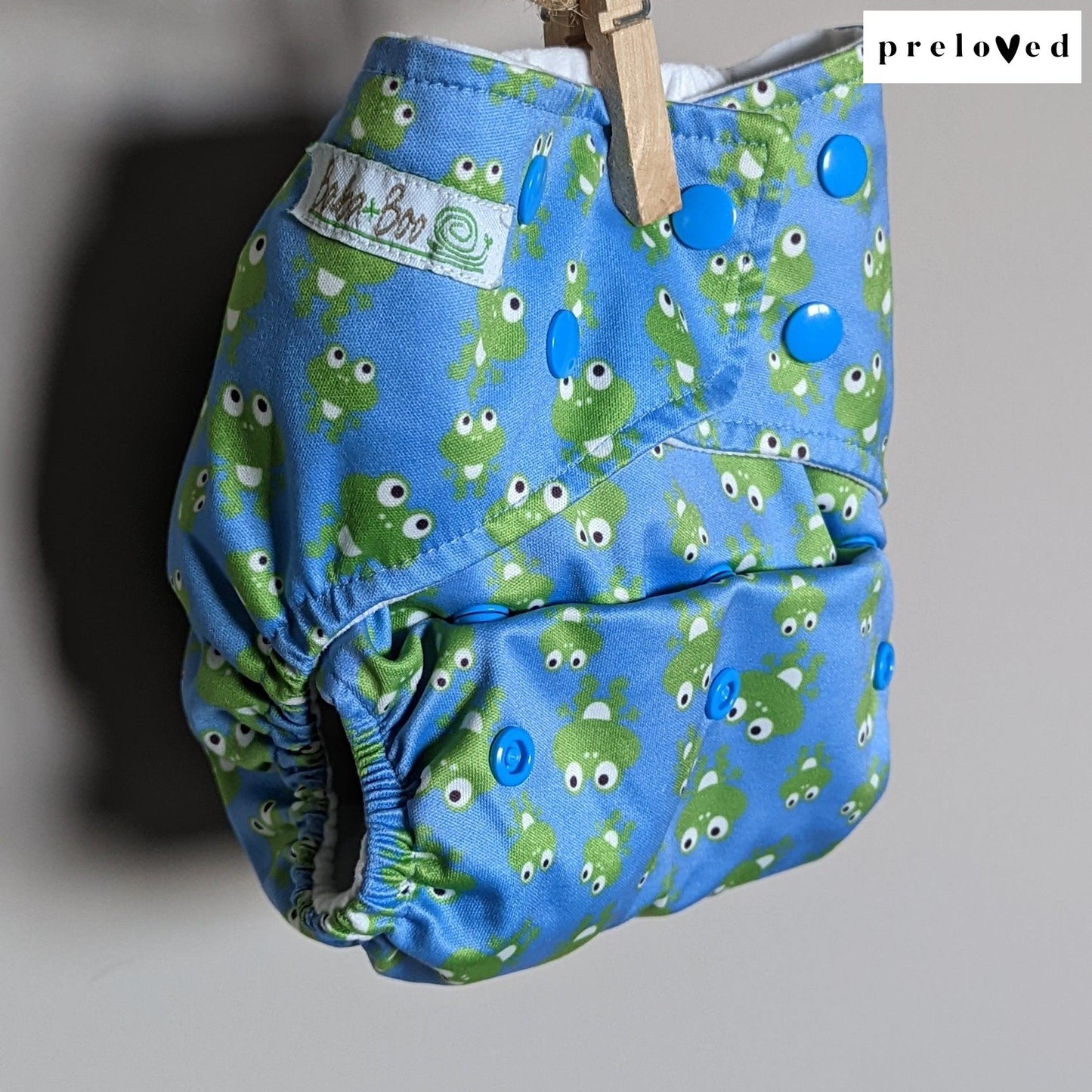 Baba & Boo Pocket Nappies (multiple patterns)-Pocket Nappy-Baba & Boo-Frogs-The Nappy Market