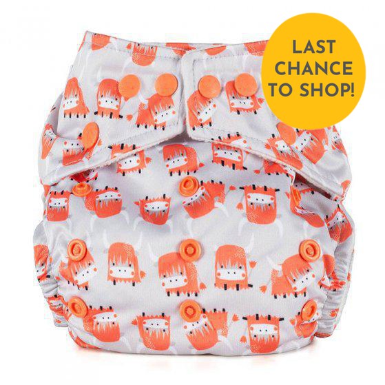 Baba + Boo One Size Pocket Nappy-Pocket Nappy-Baba & Boo-Highland Cows-The Nappy Market