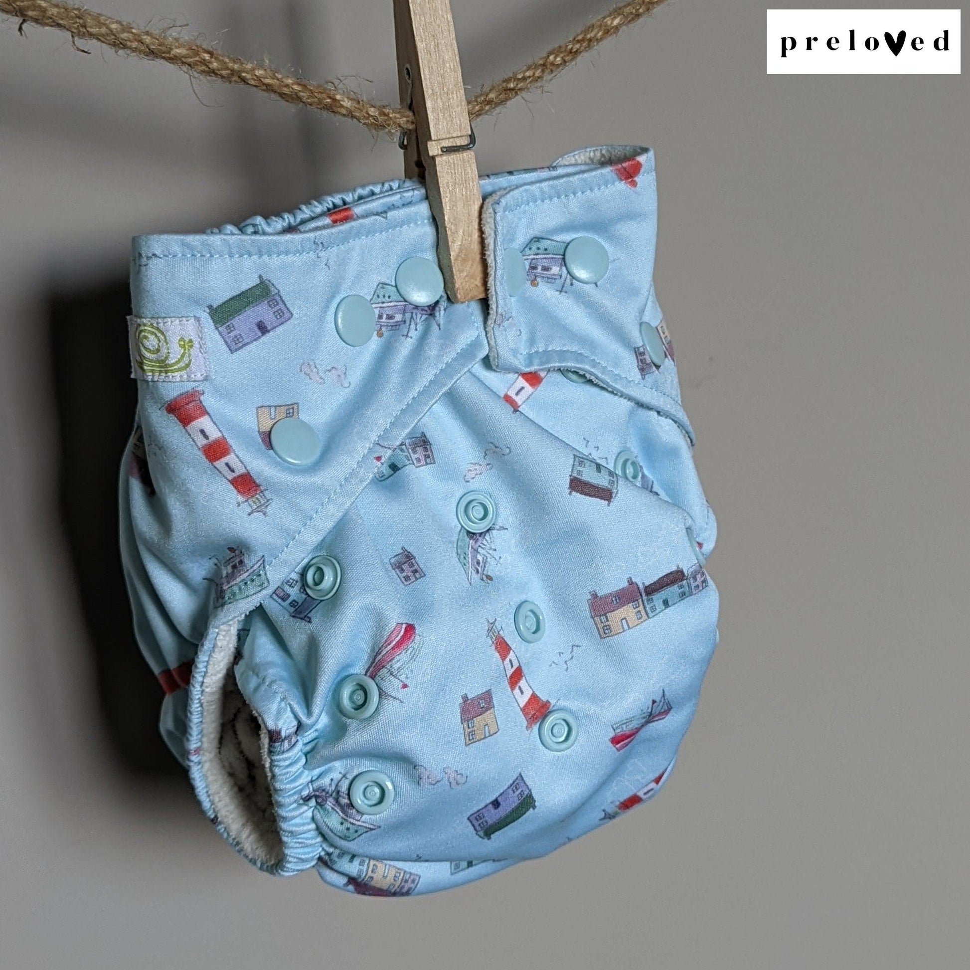 Baba & Boo Pocket Nappies (multiple patterns)-Pocket Nappy-Baba & Boo-Lighthouse-The Nappy Market