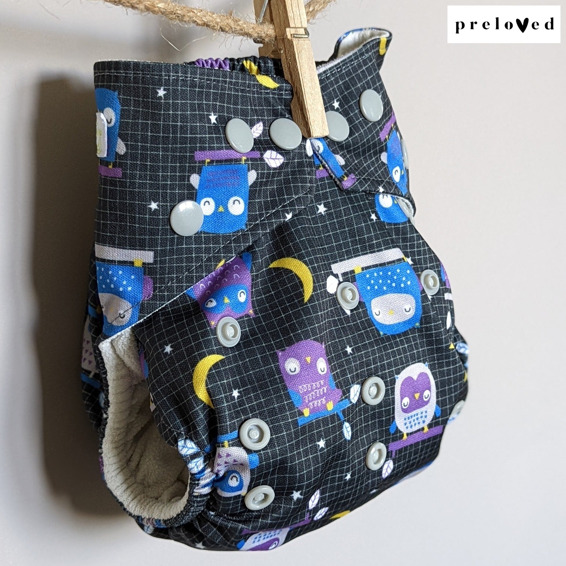 Baba & Boo Pocket Nappies (multiple patterns)-Pocket Nappy-Baba & Boo-Owl-The Nappy Market
